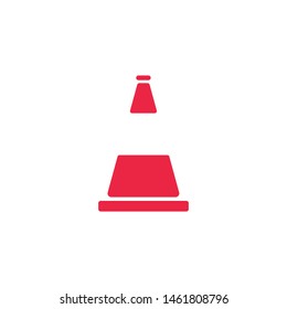 traffic cone icon, vector eps
