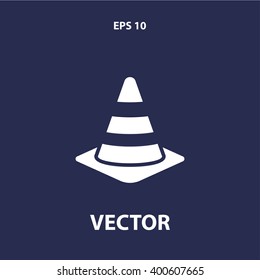 traffic cone icon. vector eps10 icon
