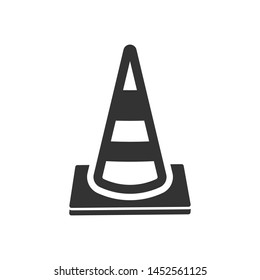Traffic cone icon. vector graphics