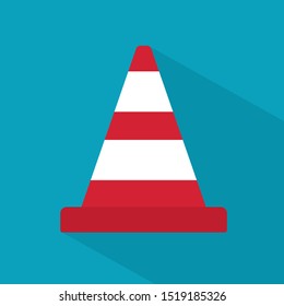 traffic cone icon- vector illustration
