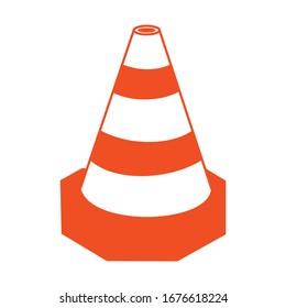 Vektorillustration-Zeichensatz-Design der Verkehrskegel