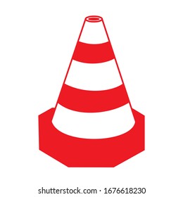 traffic cone icon vector illustration sign design