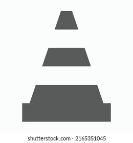 traffic cone icon, traffic vector, cone illustration