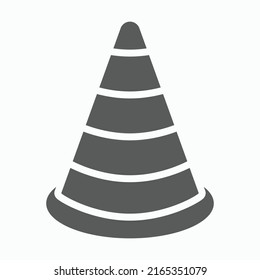 traffic cone icon, traffic vector, cone illustration