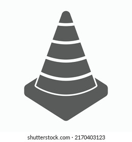 traffic cone icon, traffic vector, cone illustration