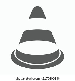 traffic cone icon, traffic vector, cone illustration
