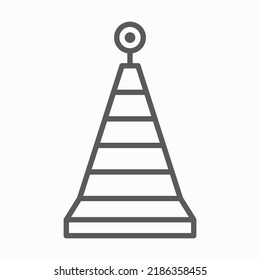 traffic cone icon, traffic vector, cone illustration