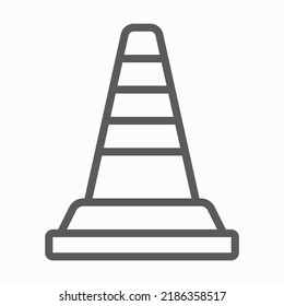 icono de cono de tráfico, vector de tráfico, ilustración de cono