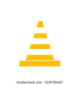 Traffic cone icon vector illustration