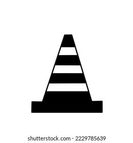 Traffic cone icon vector illustration