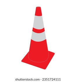 Traffic cone icon vector illustration symbol design