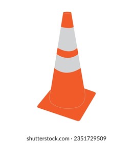 Traffic cone icon vector illustration symbol design