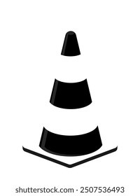 Traffic Cone icon vector illustration,  Traffic alert safety concept. Traffic Cones Safety Equipment, Road Safety sign and Construction for Creative Projects tools isolated. traffic barrier stand, 