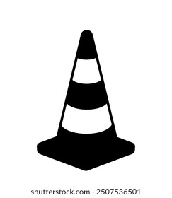 Traffic Cone icon vector illustration,  Traffic alert safety concept. Traffic Cones Safety Equipment, Road Safety sign and Construction for Creative Projects tools isolated. traffic barrier stand, 