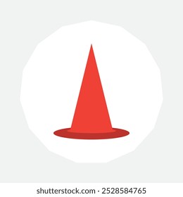 Verkehrskegel-Symbol. Vektorgrafik.