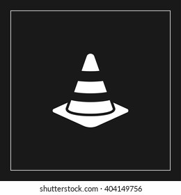 traffic cone icon. traffic cone vector illustration