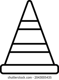 Traffic Cone icon vector image. Can also be used for web apps, mobile apps and print media.