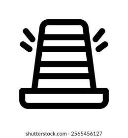 traffic cone icon. vector line icon for your website, mobile, presentation, and logo design.