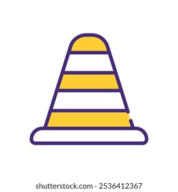Traffic Cone icon vector stock illustration