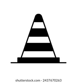 Traffic Cone icon vector strock illustration