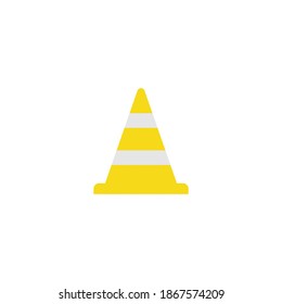 traffic cone icon vector symbol