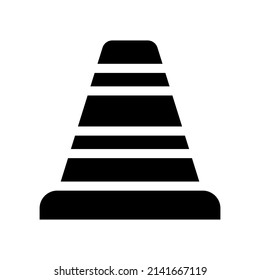Traffic Cone Icon Vector Symbol Design Illustration