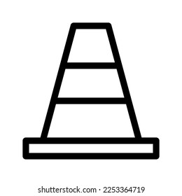 Traffic Cone Icon Vector Symbol Design Illustration
