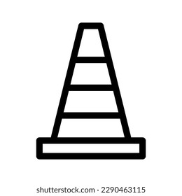 Traffic Cone Icon Vector Symbol Design Illustration