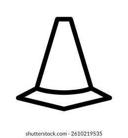 Traffic Cone Icon Vector Symbol Design Illustration
