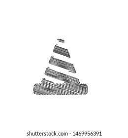 Traffic cone icon. Way construction symbol