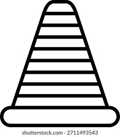 Icono de cono de tráfico para su proyecto