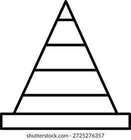 Icono de cono de tráfico para su proyecto
