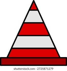 Icono de cono de tráfico para su proyecto
