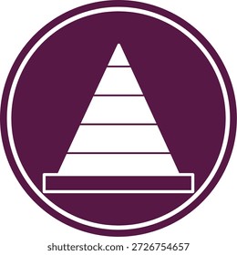 Icono de cono de tráfico para su proyecto
