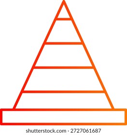Icono de cono de tráfico para su proyecto