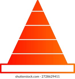 Icono de cono de tráfico para su proyecto