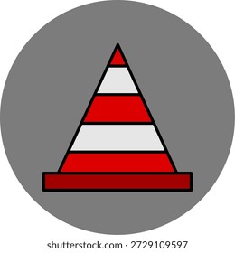 Icono de cono de tráfico para su proyecto