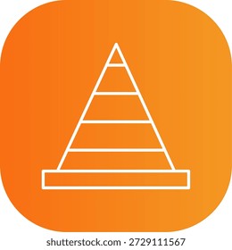 Icono de cono de tráfico para su proyecto