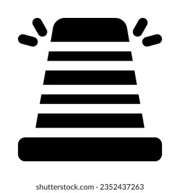 icono del cono de tráfico para tu sitio web, móvil, presentación y diseño de logotipo.