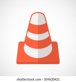 traffic cone icon.vector illustration.