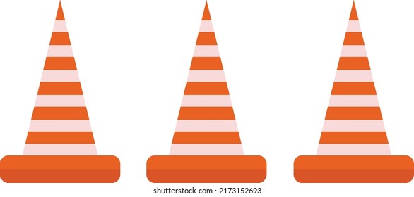 
ilustración de cono de tráfico vector ,icono de dibujos animados