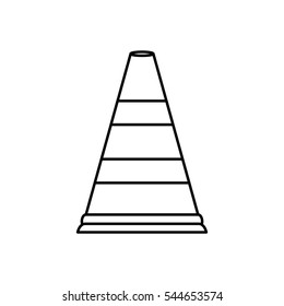 Traffic cone isolated icon vector illustration graphic design