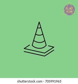 Traffic Cone Line Icon