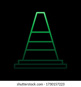 traffic cone nolan icon. Simple thin line, outline vector of motor sports icons for ui and ux, website or mobile application