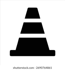 Traffic Cone Safety Symbol Vector