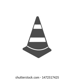 Traffic cone symbol vector icon