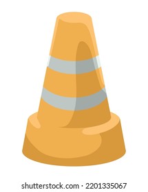 traffic cone tool isolated icon