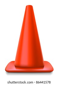 traffic cone vector