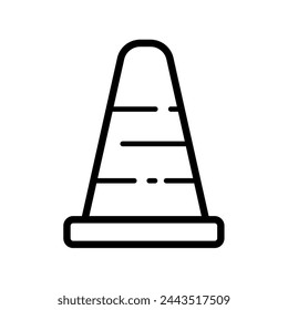 traffic, cone - vector icon	