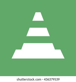 Traffic cone vector icon
